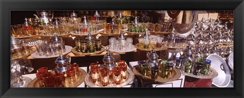 Framed Souk, Marrakech, Morocco (horizontal) Print