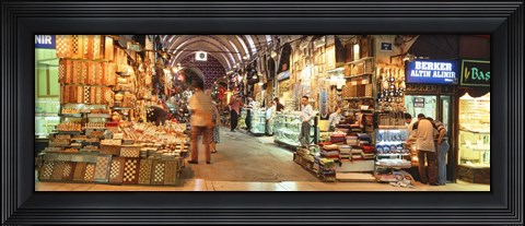 Framed Bazaar, Istanbul, Turkey Print