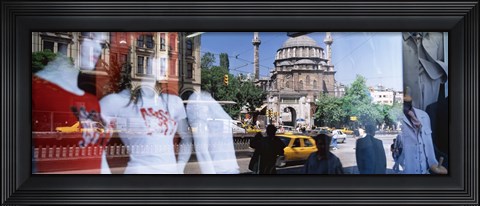 Framed Window Reflection, Istanbul, Turkey Print