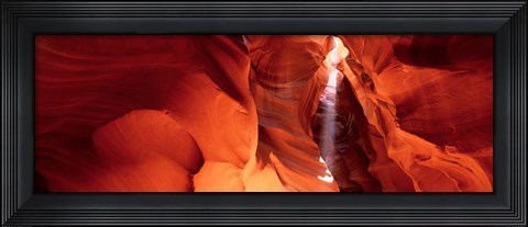Framed Shaft of sunlight in a canyon, Antelope Canyon, Arizona, USA Print