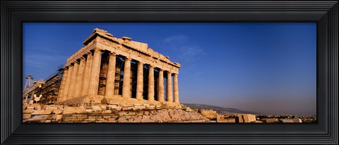 Framed Ruins of a temple, Parthenon, Athens, Greece Print