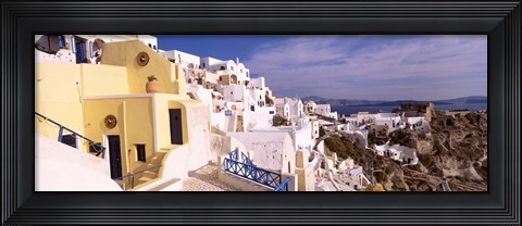 Framed Buildings in a city, Santorini, Cyclades Islands, Greece Print