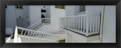 Framed Balcony of a house, Naxos, Cyclades Islands, Greece Print