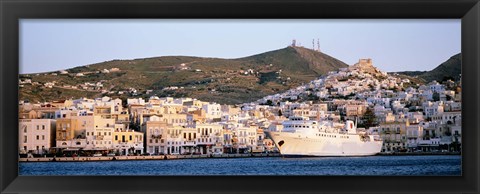 Framed Ermoupoli, Syros, Greece Print