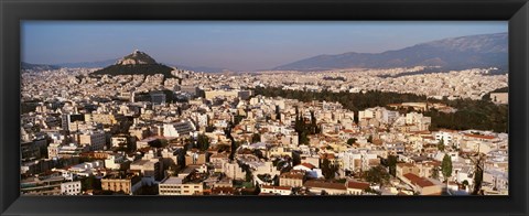 Framed Aerial View of Athens, Greece Print