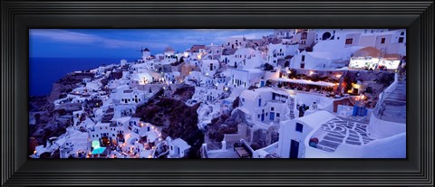Framed Santorini at Dusk, Greece Print