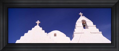Framed Low angle view of a church, Mykonos, Cyclades Islands, Greece Print