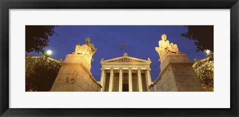 Framed Statues at Art Academy, Athens, Greece Print