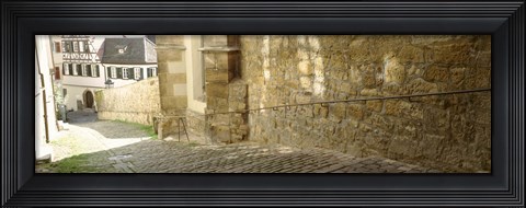 Framed Germany, Tubingen, Street in the village Print