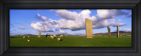 Framed Stones Of Stenness, Scotland, United Kingdom Print