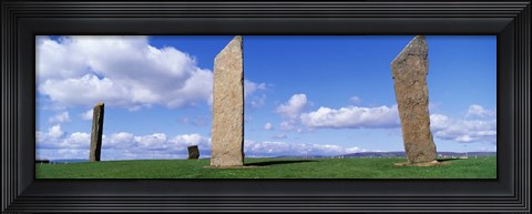 Framed Stones Of Stenness, Orkney Islands, Scotland, United Kingdom Print