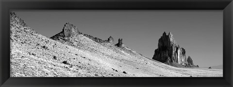 Framed USA, New Mexico, Shiprock Peak, View of a landscape Print