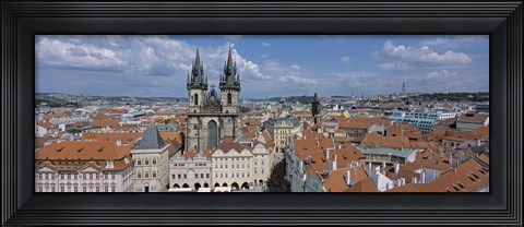 Framed Church of our Lady before Tyn, Old Town Square, Prague, Czech Republic Print