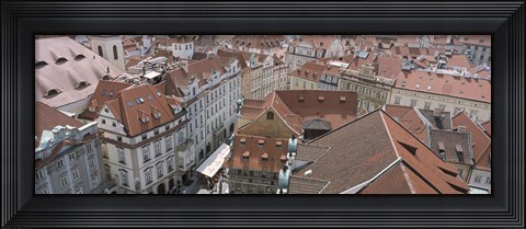 Framed View from old town hall, Prague, Czech Republic Print
