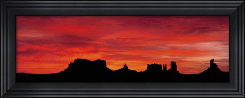 Framed US, Utah, Monument Valley Tribal Park Print