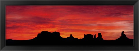 Framed US, Utah, Monument Valley Tribal Park Print