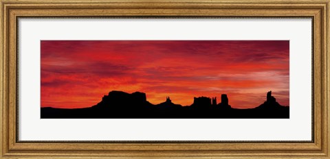 Framed US, Utah, Monument Valley Tribal Park Print