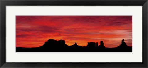 Framed US, Utah, Monument Valley Tribal Park Print