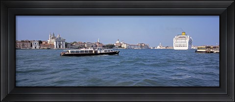 Framed Boats, San Giorgio, Venice, Italy Print