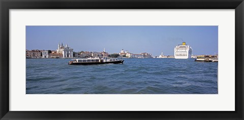 Framed Boats, San Giorgio, Venice, Italy Print