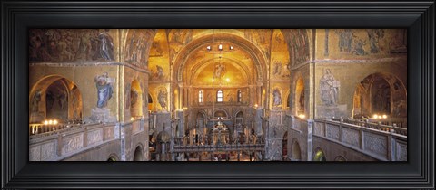 Framed San Marcos Cathedral, Venice, Italy (wide angle) Print