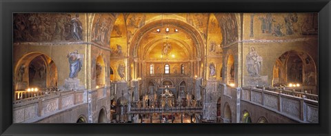 Framed San Marcos Cathedral, Venice, Italy (wide angle) Print