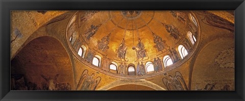 Framed Ceiling of San Marcos Cathedral, Venice, Italy Print