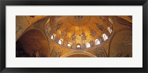 Framed Ceiling of San Marcos Cathedral, Venice, Italy Print