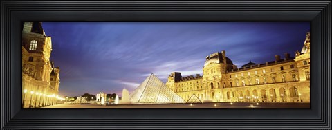 Framed Louvre Pyramid, Paris, France Print