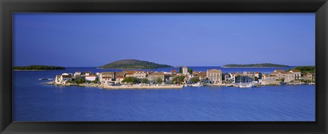 Framed City On The Waterfront, Kpapan, Sibenik, Croatia Print