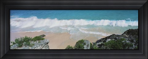 Framed High angle view of waves in the ocean, Atlantic Ocean, Bermuda Print