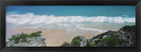 Framed High angle view of waves in the ocean, Atlantic Ocean, Bermuda Print