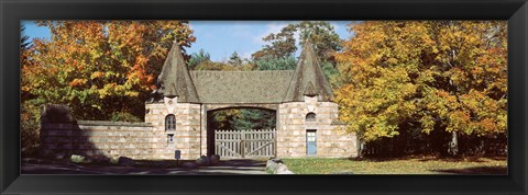 Framed USA, Maine, Mount Desert Island, Acadia National Park, Jordan Pond Gatehouse, Facade of a building Print