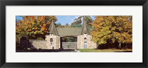 Framed USA, Maine, Mount Desert Island, Acadia National Park, Jordan Pond Gatehouse, Facade of a building Print