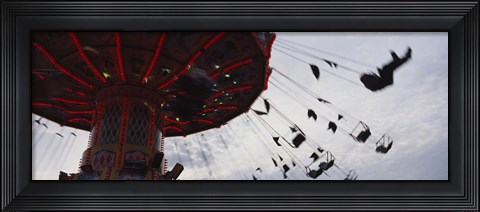 Framed Low angle view of a ferris wheel in an amusement park, Stuttgart, Germany Print