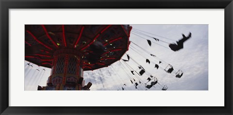 Framed Low angle view of a ferris wheel in an amusement park, Stuttgart, Germany Print