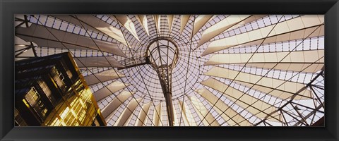 Framed Low angle view of the roof of a building, Sony Center, Berlin, Germany Print