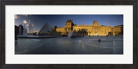Framed Facade Of A Museum, Musee Du Louvre, Paris, France Print