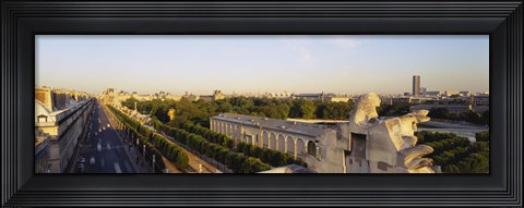 Framed High angle view of a city, Royal Street, Paris, France Print