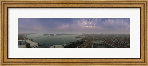 Framed Aerial view of a cityscape, Venice, Veneto, Italy Print