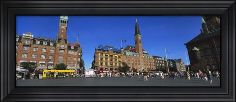 Framed City Hall Square, Copenhagen, Denmark Print