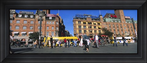 Framed Low Angle View Of Buildings In A City, City Hall Square, Copenhagen, Denmark Print