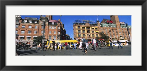 Framed Low Angle View Of Buildings In A City, City Hall Square, Copenhagen, Denmark Print