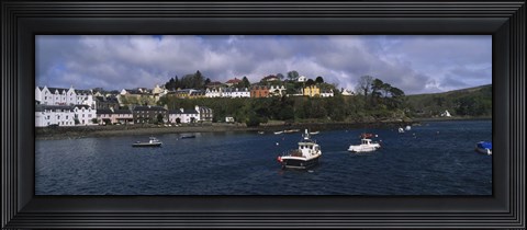 Framed Portree, Isle Of Skye, Scotland, United Kingdom Print