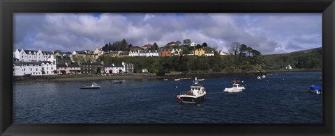 Framed Portree, Isle Of Skye, Scotland, United Kingdom Print
