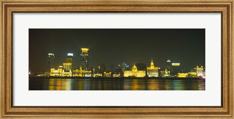 Framed Bund, Shanghai, China Print