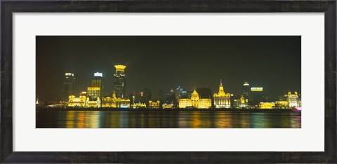 Framed Bund, Shanghai, China Print