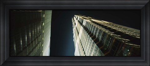 Framed Low Angle View Of A Tower, Jin Mao Tower, Pudong, Shanghai, China Print