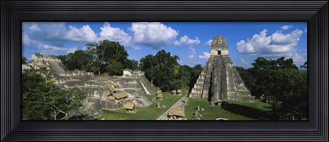 Framed Ruins Of An Old Temple, Tikal, Guatemala Print