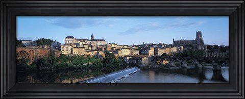 Framed Arch bridge across a river, River Tarn, Albi, France Print